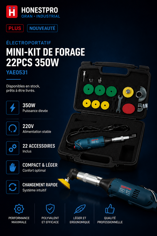Mini-kit Multifonction 22PCS 350W HONESTPRO YAE0531