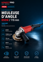 Meuleuse d’angle 850W 115 mm HONESTPLUS YAE2281