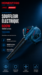Aspi-souffleur électrique 600W HONESTPRO YAE2406